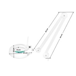 Suurennuslasivalaisin LED S4 + lattiajalusta Suurennuslasivalaisin LED S4 + lattiajalusta