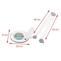 Suurennuslasivalaisin pöytäkiinnityksellä ELEGANTE 6014 60 LED SMD 5D Suurennuslasivalaisin pöytäkiinnityksellä ELEGANTE 6014 60 LED SMD 5D