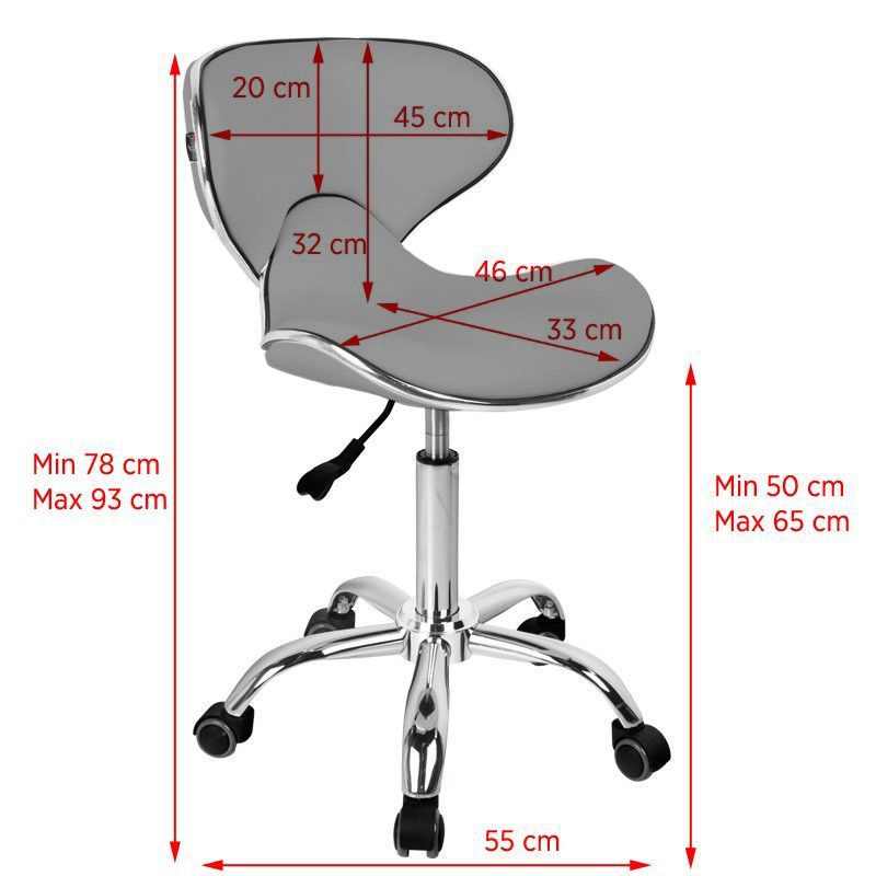 Gabbiano Q-4599 työtuoli, harmaa Gabbiano Q-4599 työtuoli, harmaa