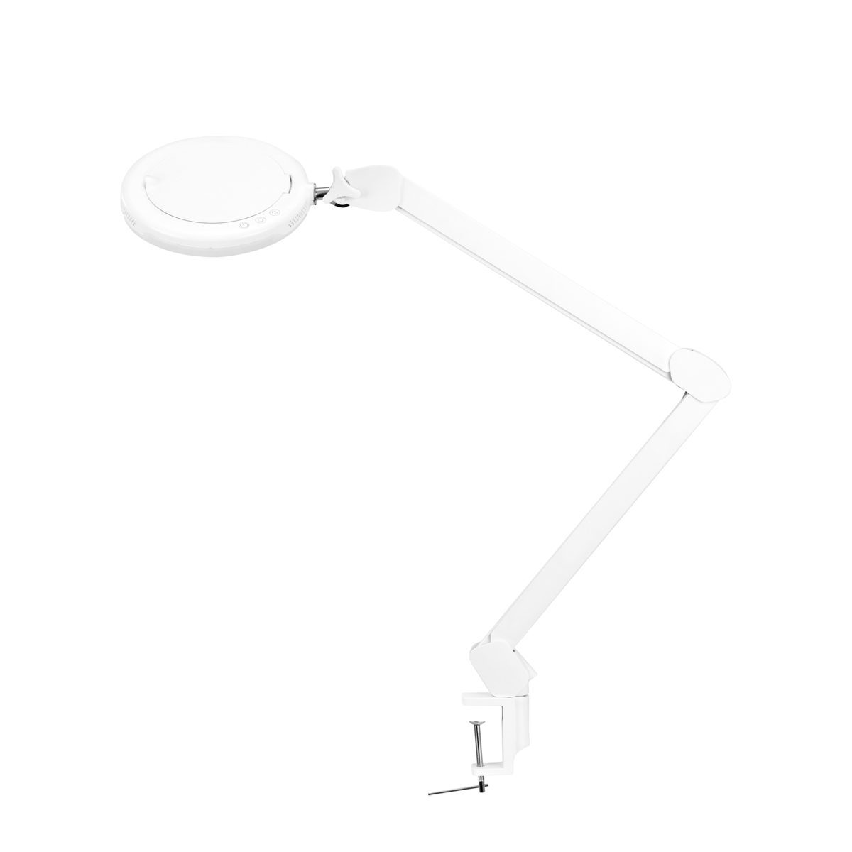 Glow 8021 LED-suurennuslamppu pöytä kiinnityksellä, valkoinen Glow 8021 LED-suurennuslamppu pöytä kiinnityksellä, valkoinen