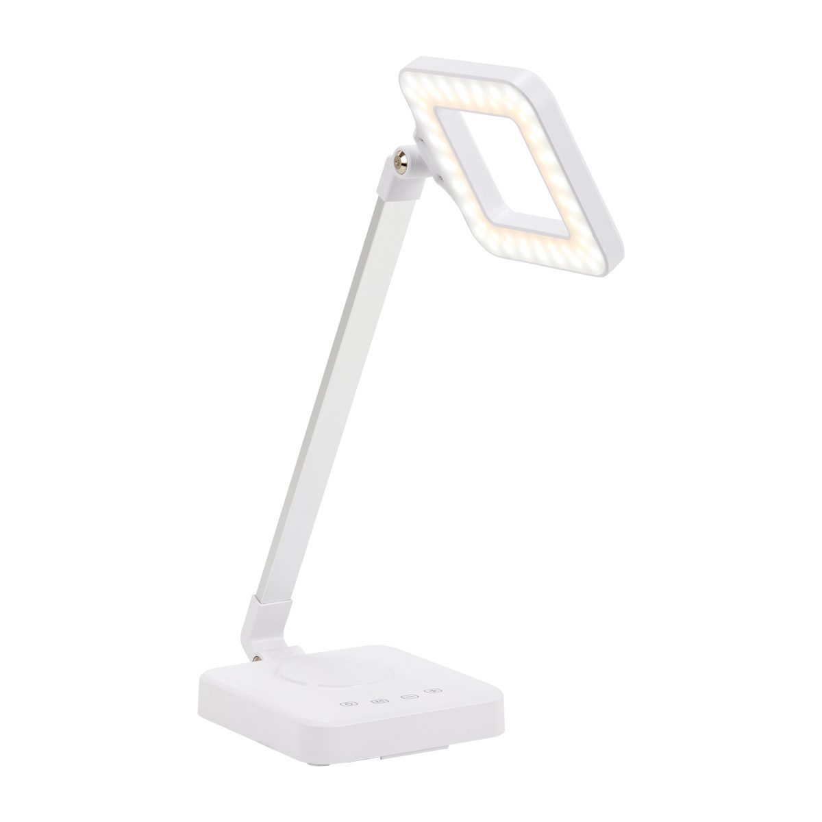 Pöytävalaisin Elegante LED Square 804, valkoinen Pöytävalaisin Elegante LED Square 804, valkoinen