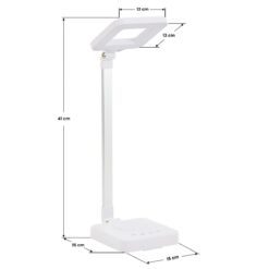 Pöytävalaisin Elegante LED Square 804, valkoinen Pöytävalaisin Elegante LED Square 804, valkoinen