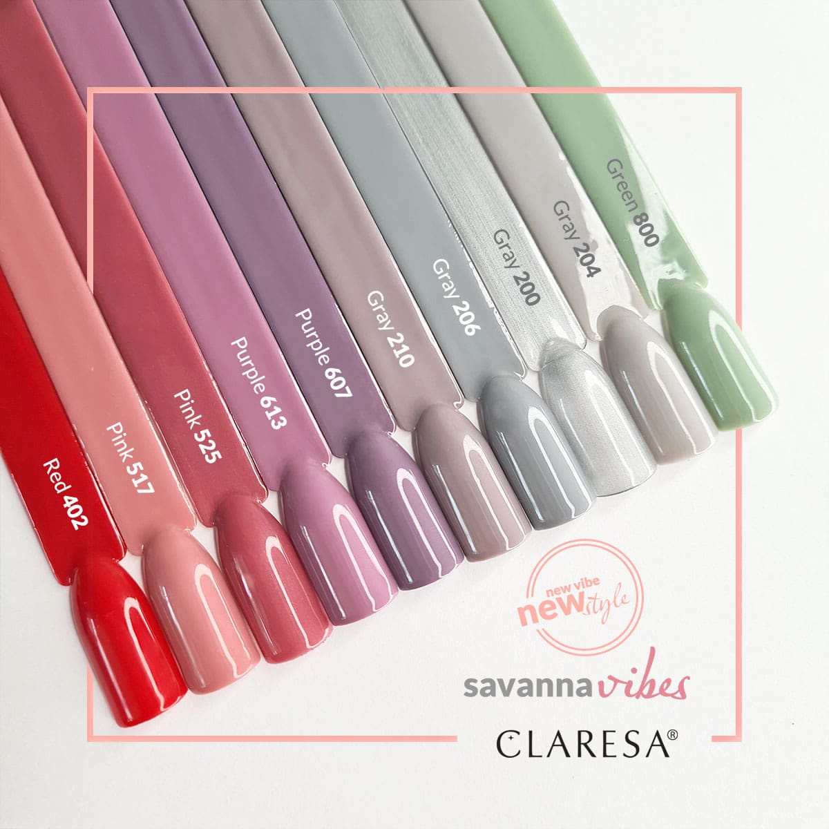 CLARESA GREEN 800 hybridilakka, 5 ml CLARESA GREEN 801 hybridilakka, 5 ml