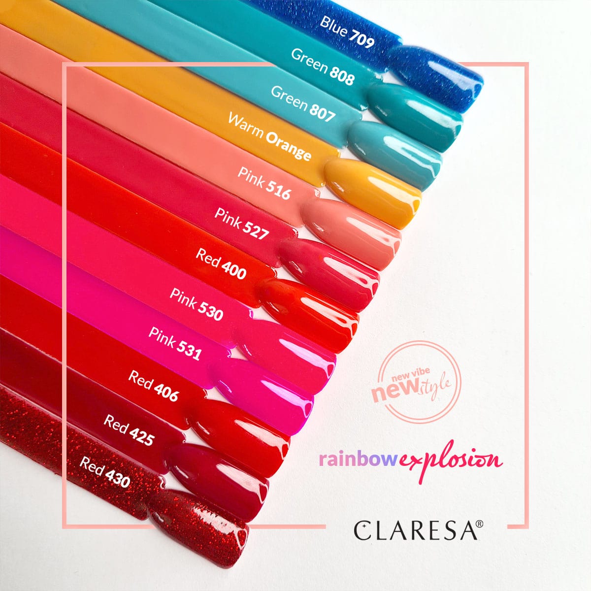 CLARESA RED 411 hybridilakka, 5 ml CLARESA RED 411 hybridilakka, 5 ml
