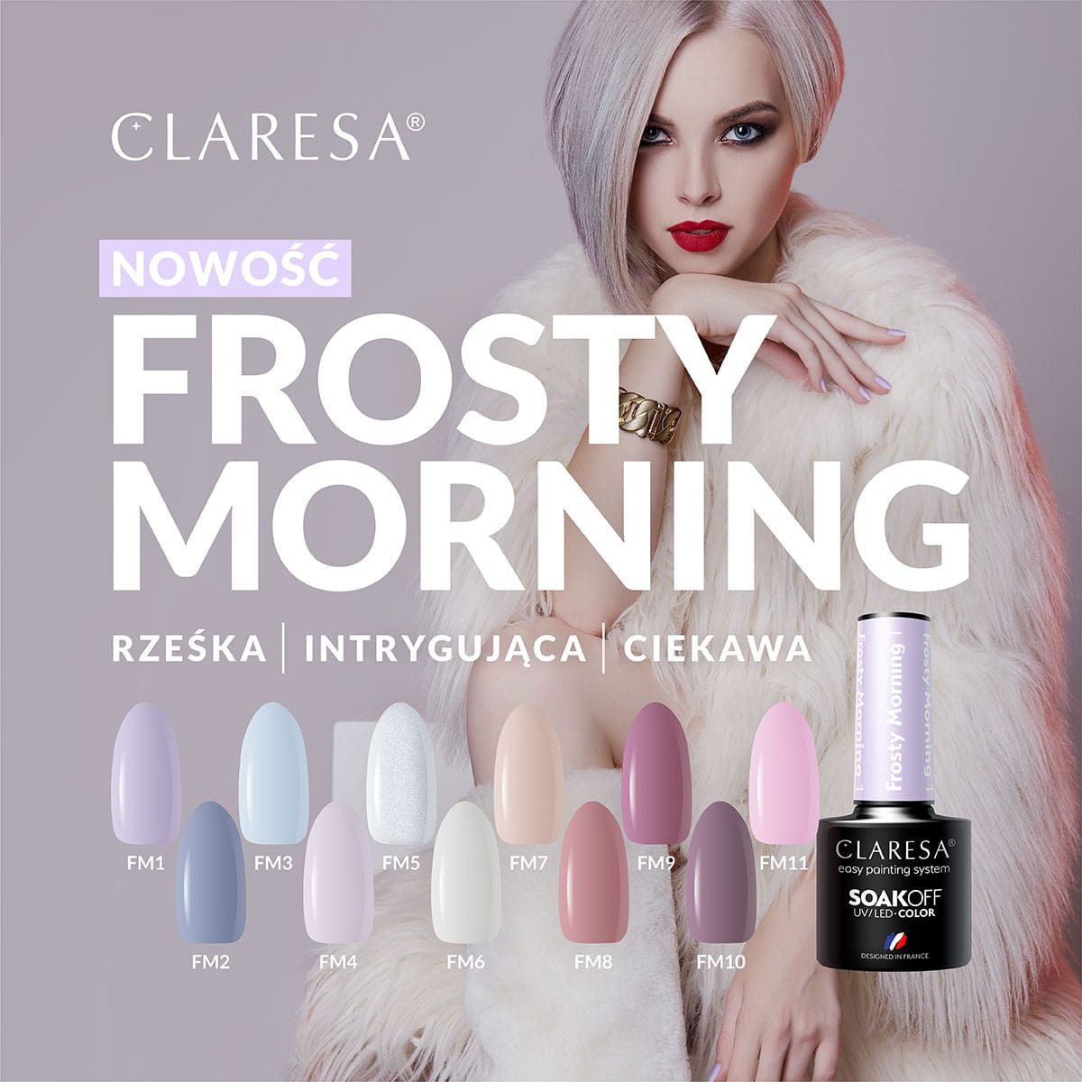 CLARESA Frosty Morning 11 hybridilakka, 5 ml CLARESA Frosty Morning 11 hybridilakka, 5 ml