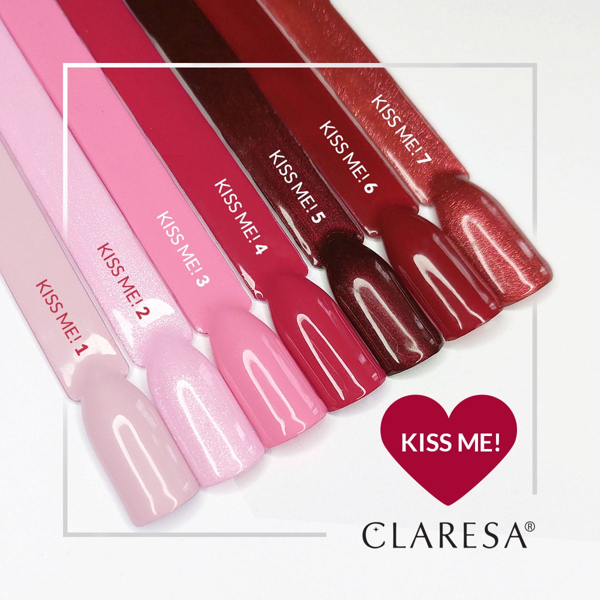 CLARESA Kiss Me! 6 hybridilakka, 5 ml CLARESA Kiss Me! 6 hybridilakka, 5 ml