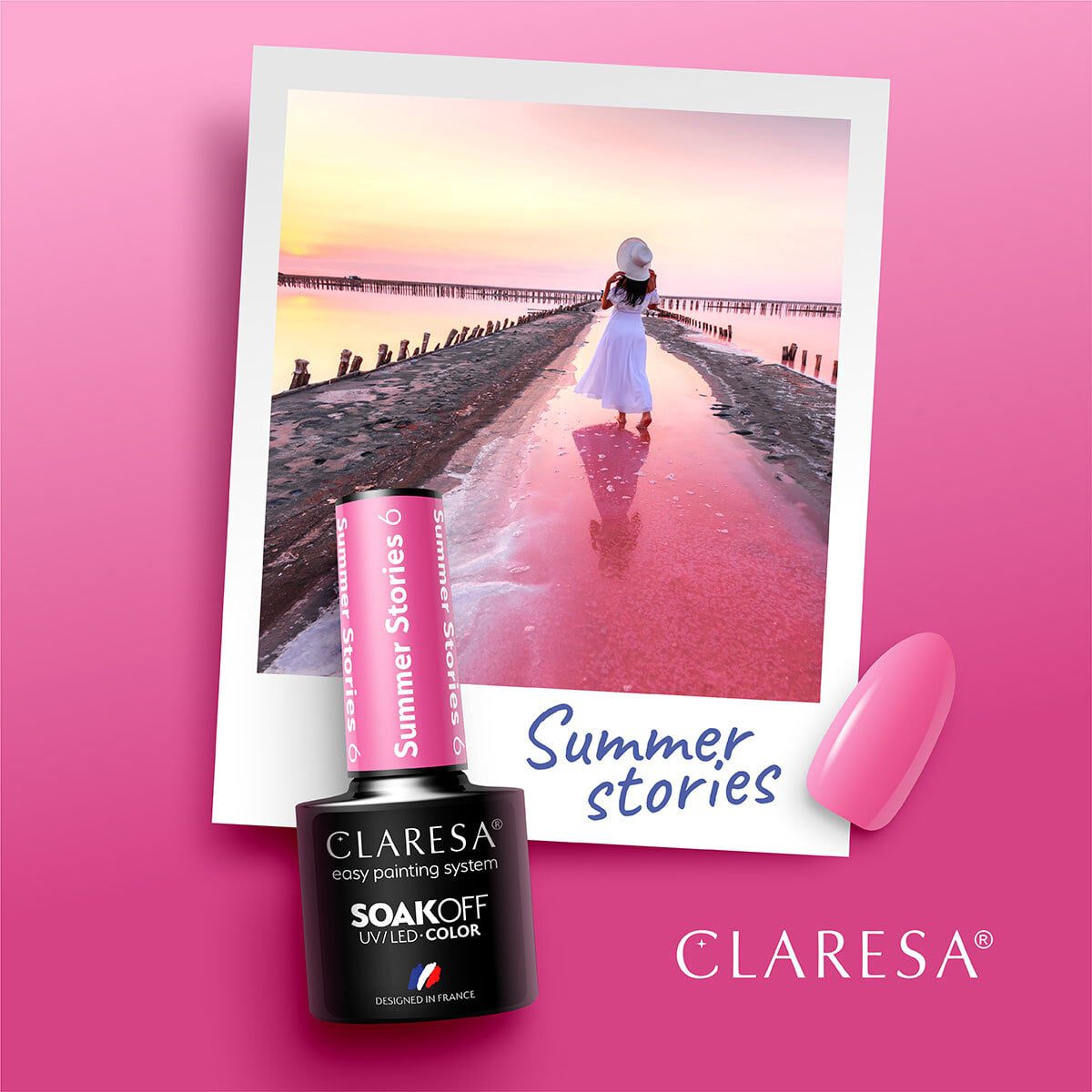 CLARESA SUMMER STORIES 6 hybridilakka, 5 ml CLARESA SUMMER STORIES 6 hybridilakka, 5 ml