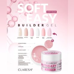 Claresa SOFT&EASY Builder Gel BABY PINK, rakennusgeeli, 90 g Claresa SOFT&EASY Builder Gel BABY PINK, rakennusgeeli, 90 g