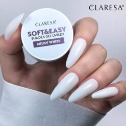 Claresa SOFT&EASY Builder Gel Milk Mhite, rakennusgeeli, 90 g Claresa SOFT&EASY Builder Gel Milk Mhite, rakennusgeeli, 90 g