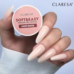 Claresa SOFT&EASY Builder Gel, Light Beige, rakennusgeeli, 90 g Claresa SOFT&EASY Builder Gel, Light Beige, rakennusgeeli, 90 g