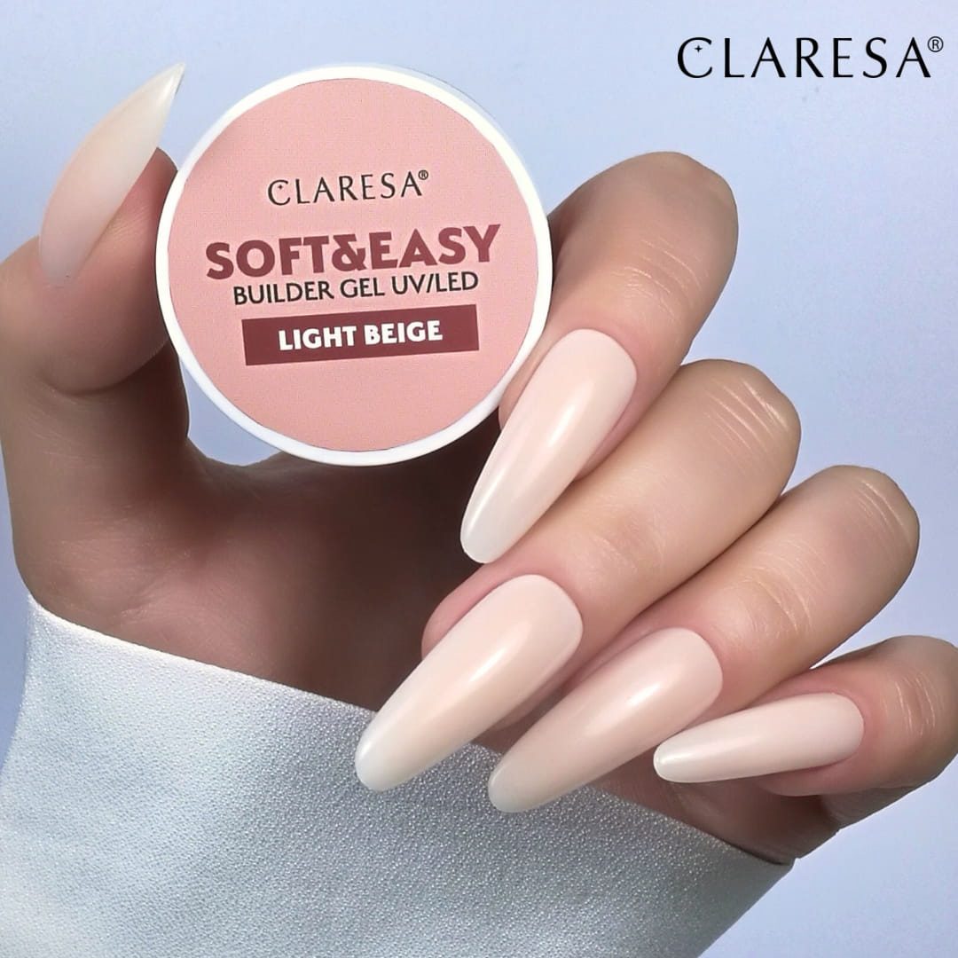 Claresa SOFT&EASY Builder Gel, Light Beige, rakennusgeeli, 12 g Claresa SOFT&EASY Builder Gel, Light Beige, rakennusgeeli, 12 g