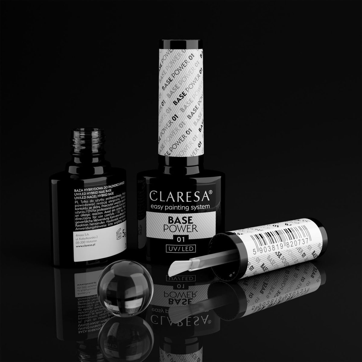 CLARESA POWER BASE 01 aluslakka 5ml CLARESA POWER BASE 01 aluslakka 5ml