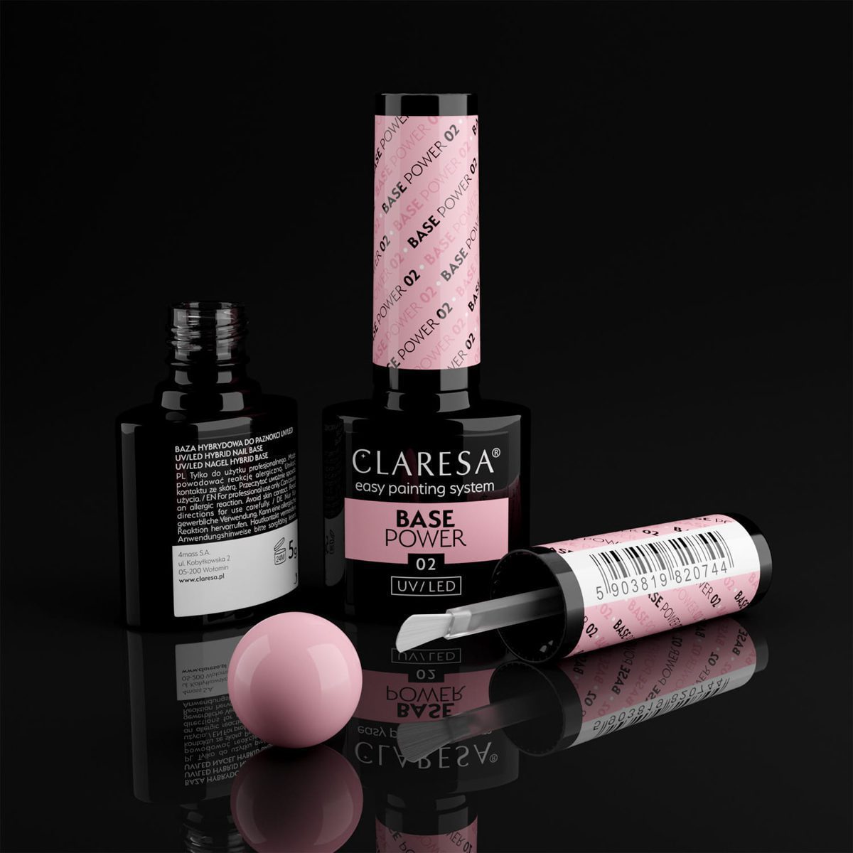 CLARESA POWER BASE 02 aluslakka 5ml CLARESA POWER BASE 02 aluslakka 5ml