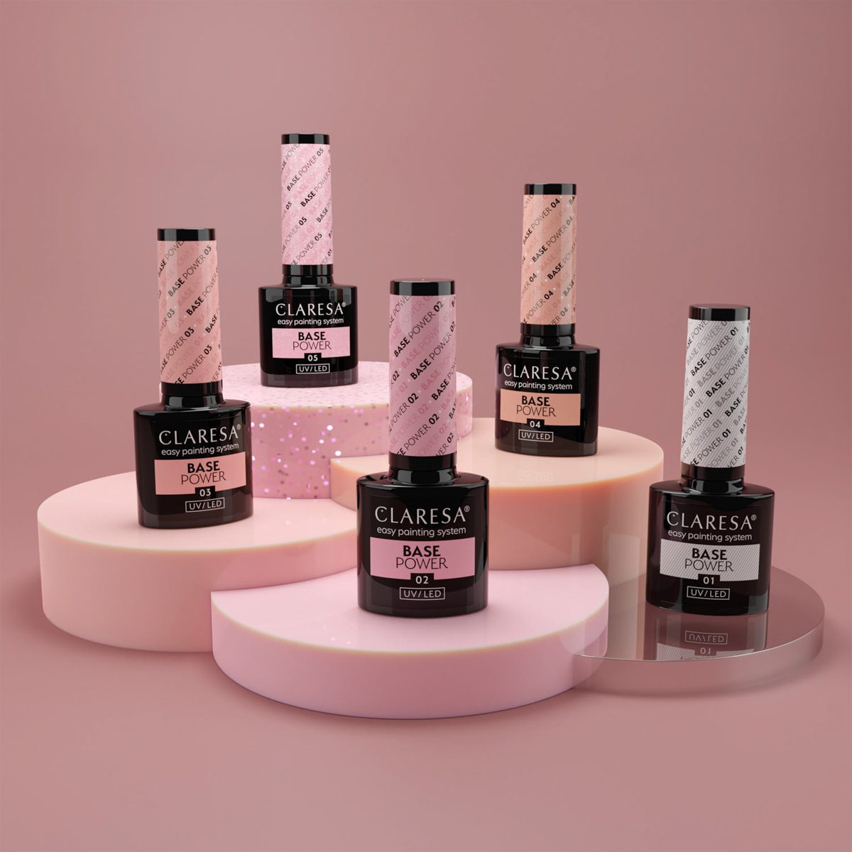 CLARESA POWER BASE 02 aluslakka 5ml CLARESA POWER BASE 02 aluslakka 5ml
