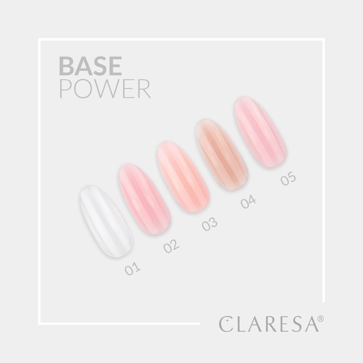CLARESA POWER BASE 02 aluslakka 5ml CLARESA POWER BASE 02 aluslakka 5ml