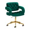 SILLON LUX 273b hoitotuoli, 3 moottoria, harmaa-harmaa Asiakastuoli QS-OF213G sametti vihreä