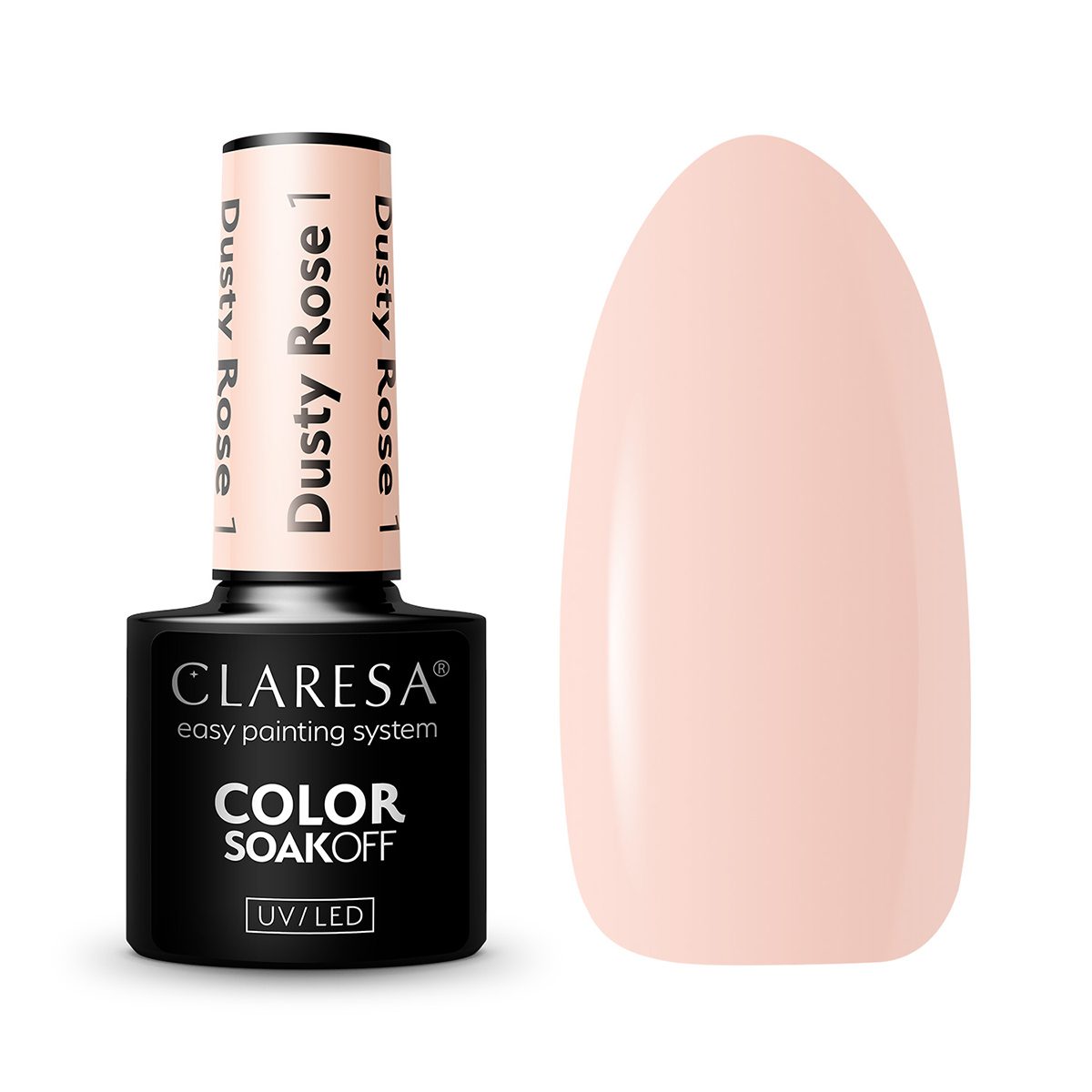 CLARESA DUSTY ROSE 1 hybridilakka, 5 ml CLARESA DUSTY ROSE 1 hybridilakka, 5 ml