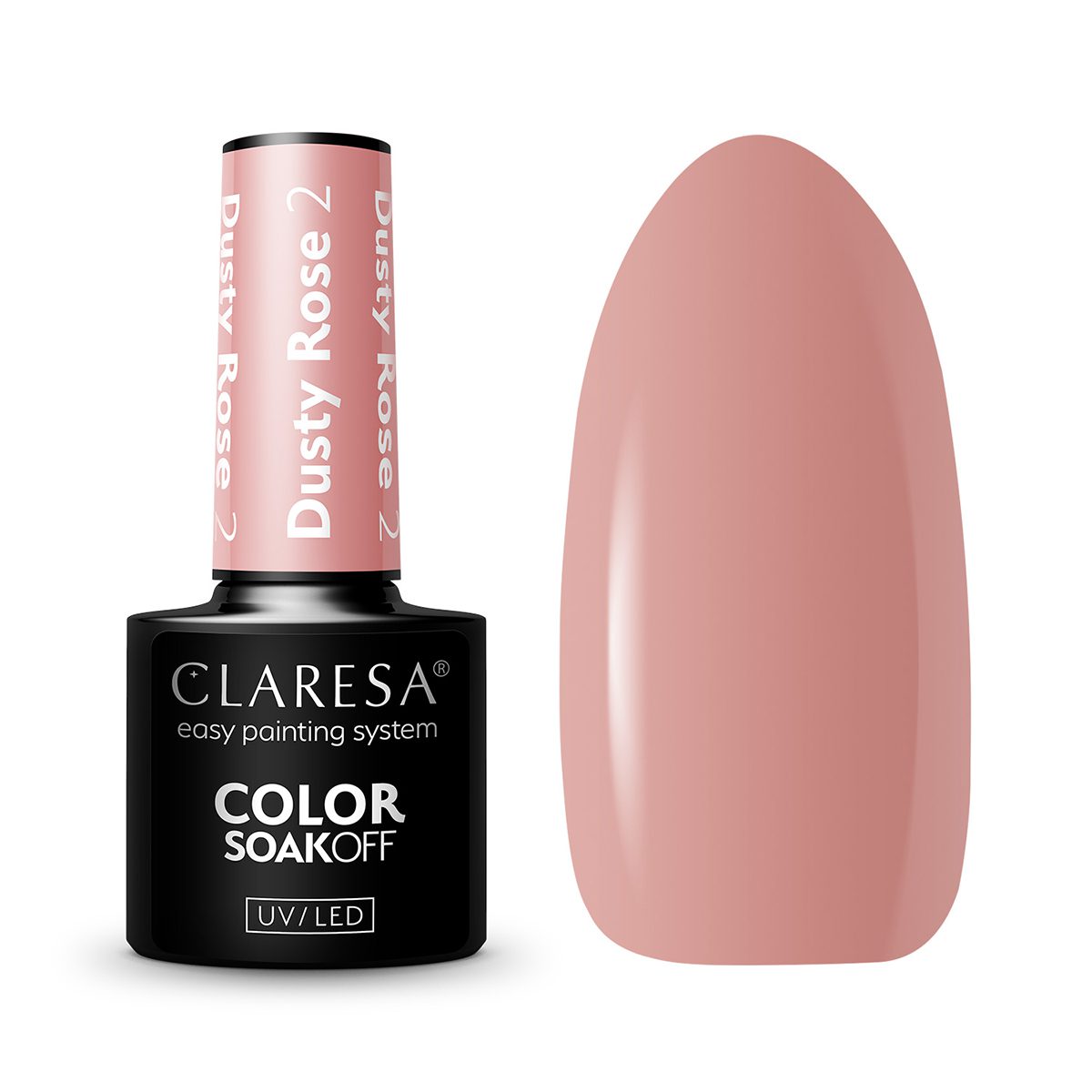 CLARESA DUSTY ROSE 2 hybridilakka, 5 ml CLARESA DUSTY ROSE 2 hybridilakka, 5 ml