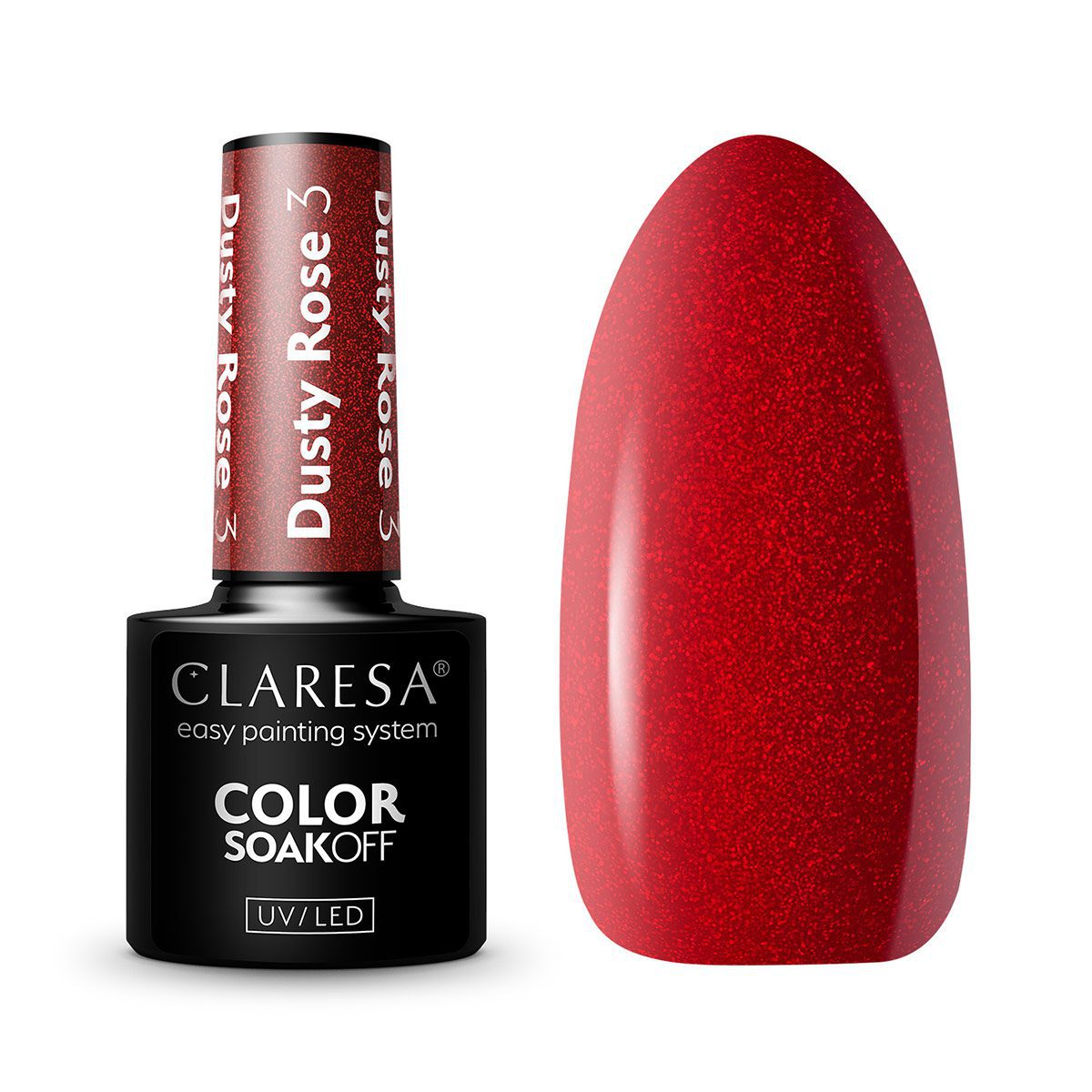 CLARESA DUSTY ROSE 3 hybridilakka, 5 ml CLARESA DUSTY ROSE 3 hybridilakka, 5 ml