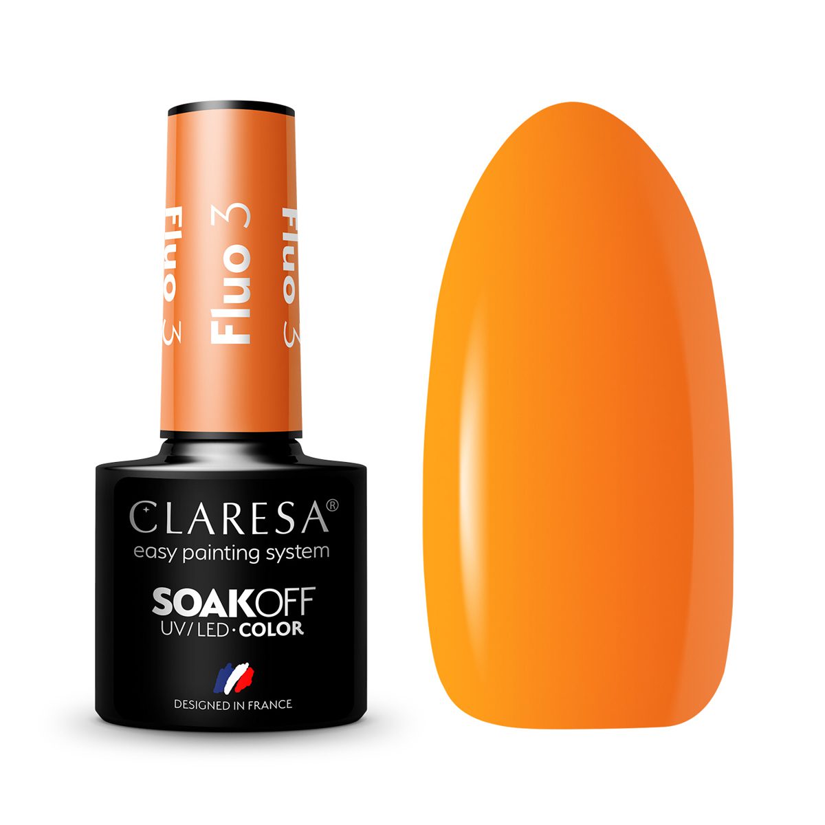 CLARESA FLUO 3 hybridilakka, 5 ml CLARESA FLUO 3 hybridilakka, 5 ml