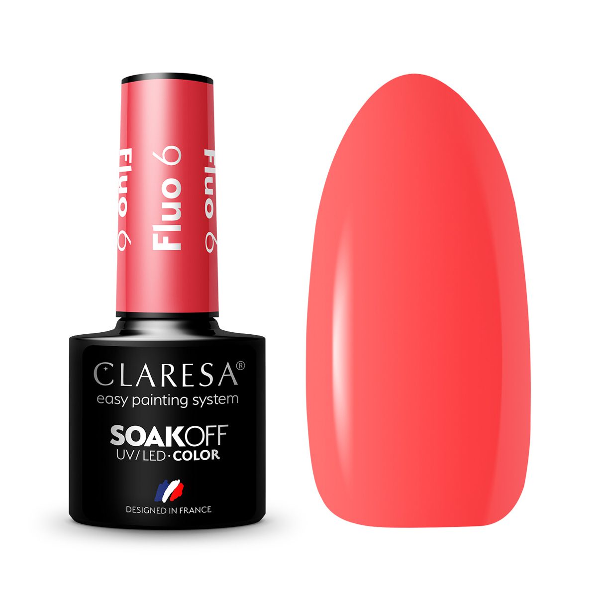 CLARESA FLUO 6 hybridilakka, 5 ml CLARESA FLUO 6 hybridilakka, 5 ml