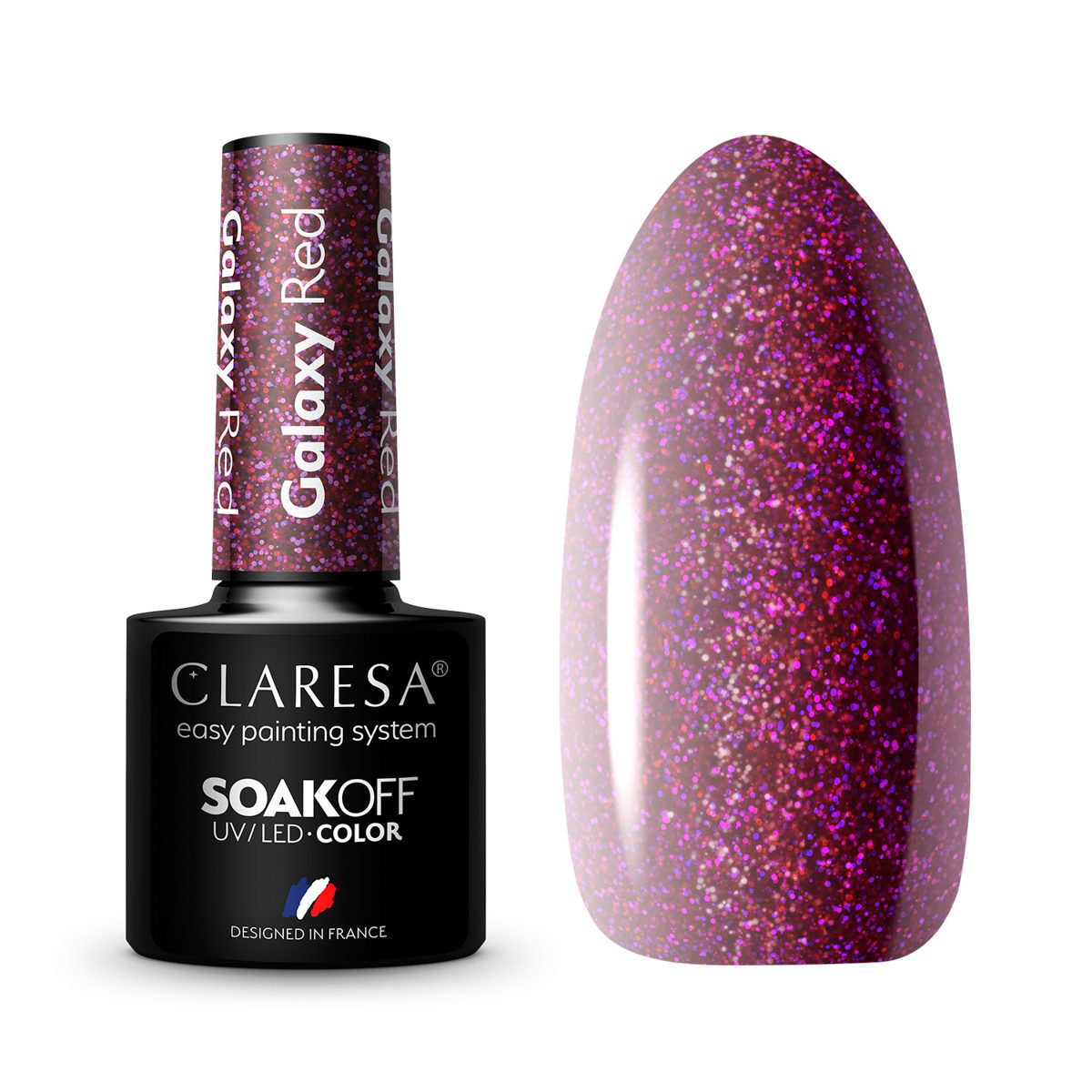 CLARESA GALAXY RED hybridilakka, 5 ml CLARESA GALAXY RED hybridilakka, 5 ml