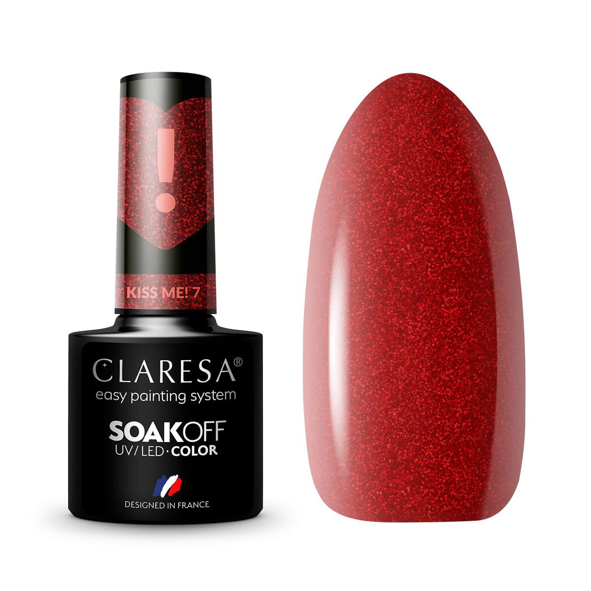 CLARESA Kiss Me! 7 hybridilakka, 5 ml CLARESA Kiss Me! 7 hybridilakka, 5 ml