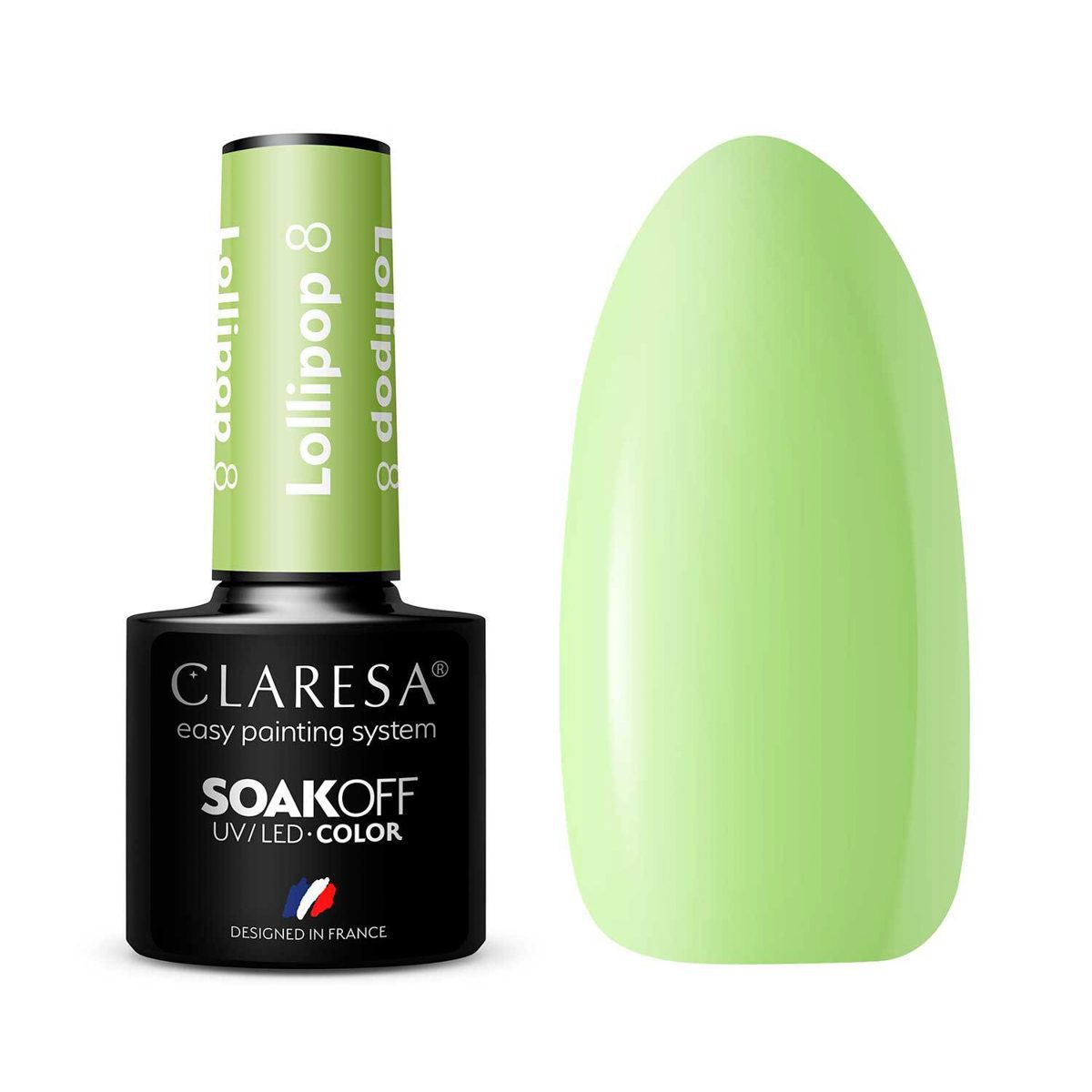 CLARESA LOLLIPOP 8 hybridilakka, 5 ml CLARESA LOLLIPOP 8 hybridilakka, 5 ml