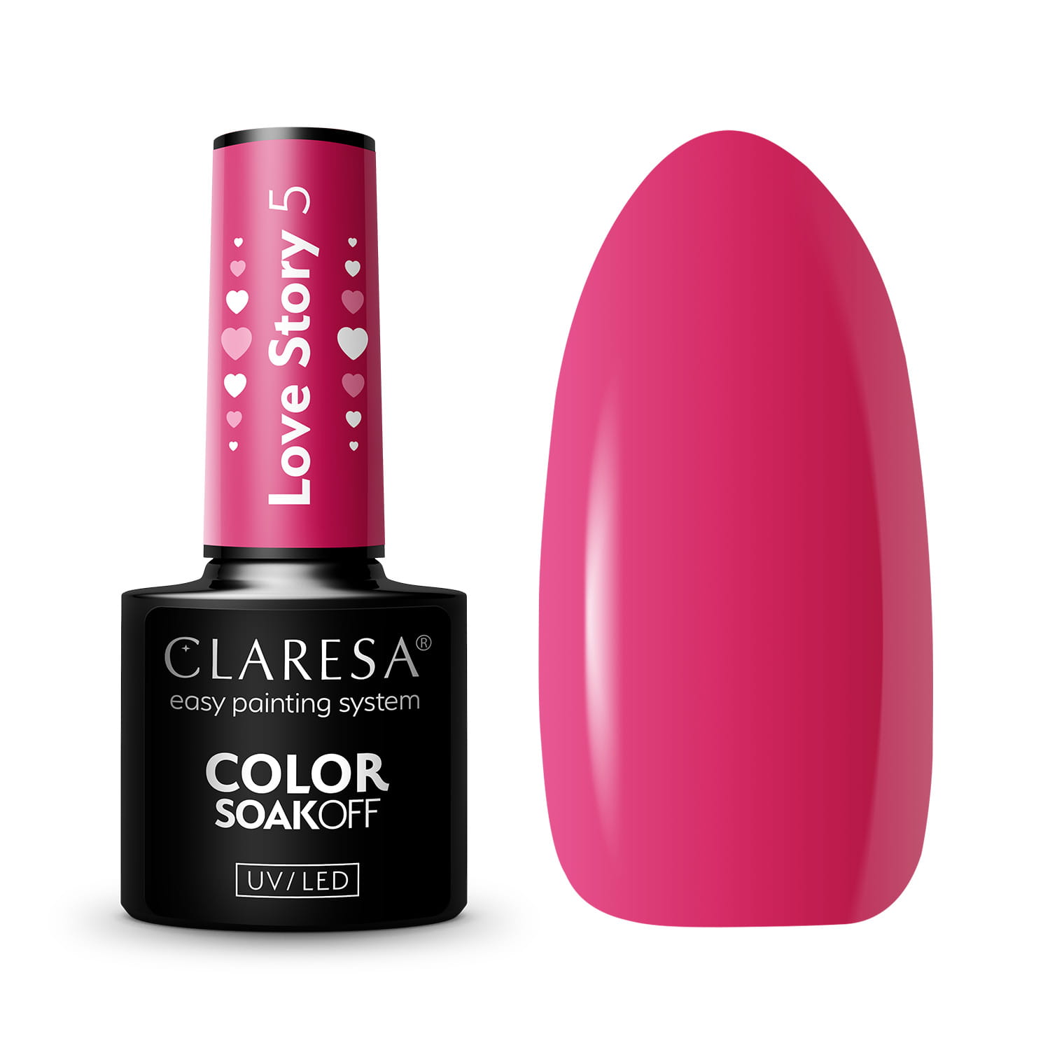 CLARESA Love Story 5 hybridilakka, 5 ml CLARESA Love Story 5 hybridilakka, 5 ml