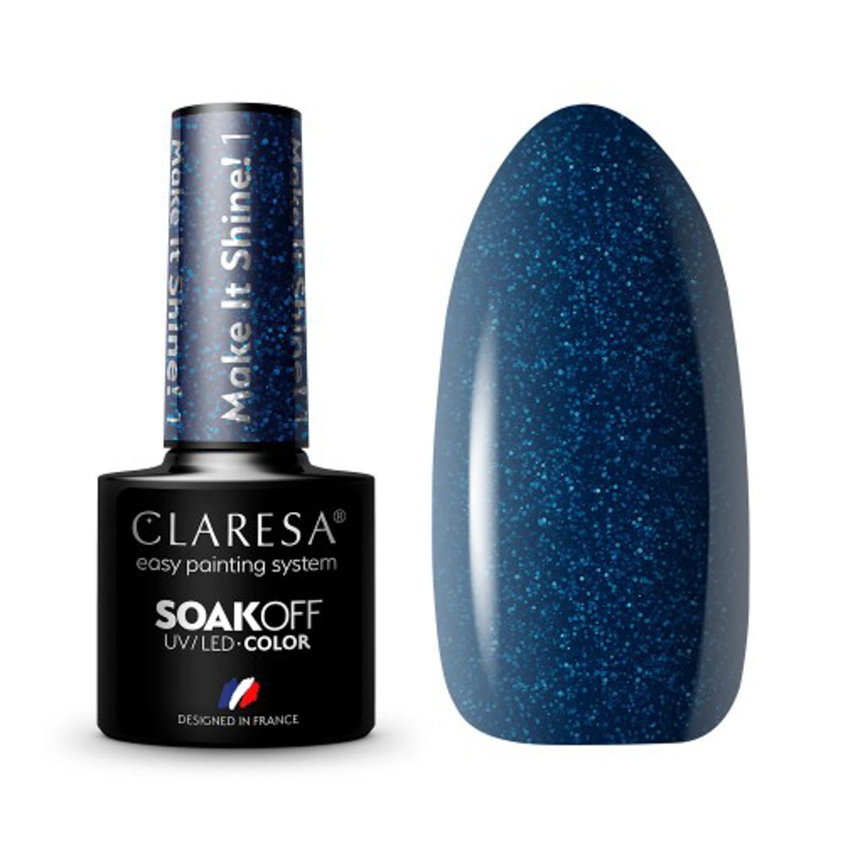 CLARESA Make It Shine! 1 hybridilakka, 5 ml CLARESA Make It Shine! 1 hybridilakka, 5 ml