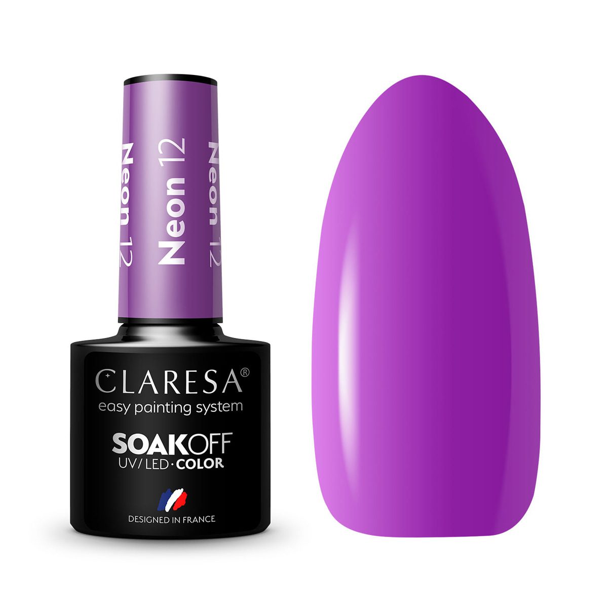 CLARESA NEON 12 hybridilakka, 5 ml CLARESA NEON 12 hybridilakka, 5 ml