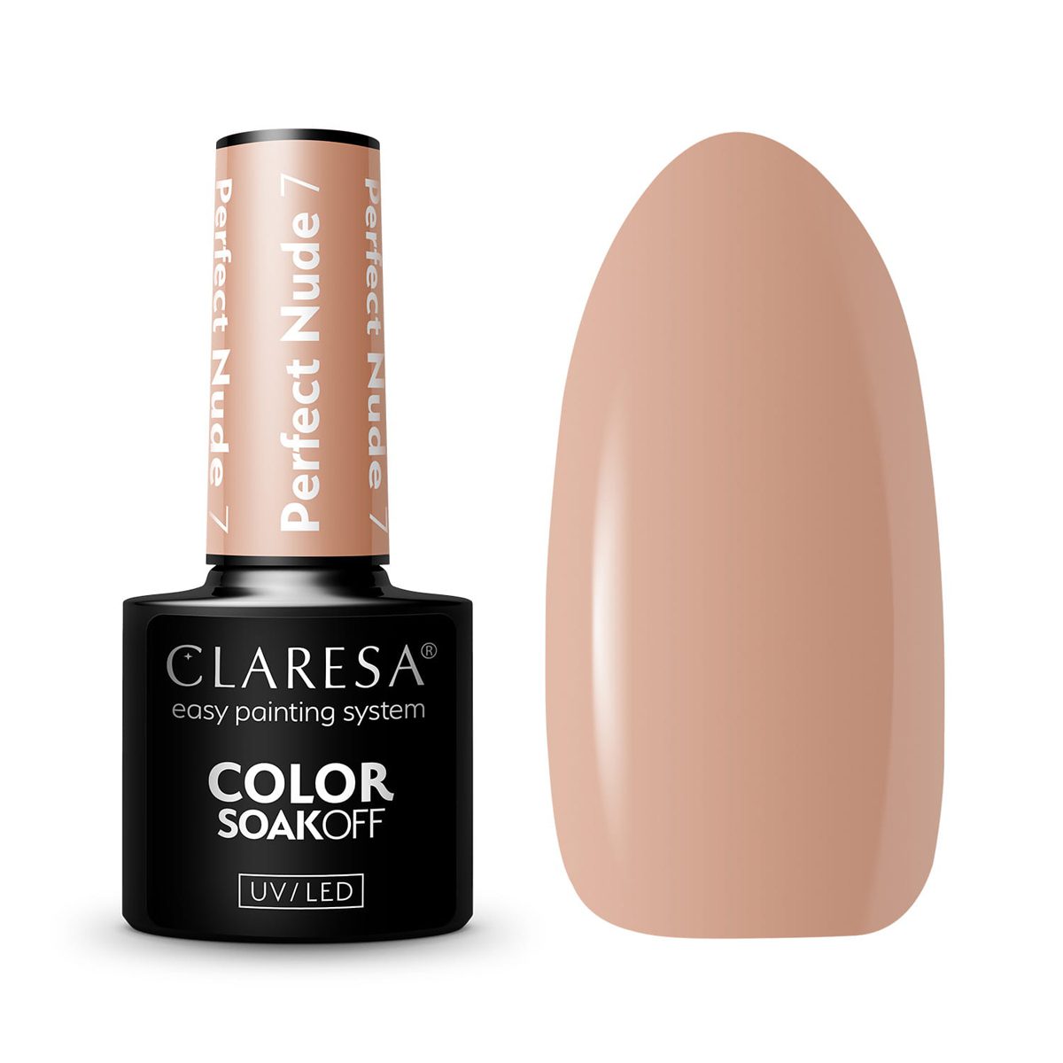 CLARESA PERFECT NUDE 7 hybridilakka, 5 ml CLARESA PERFECT NUDE 7 hybridilakka, 5 ml