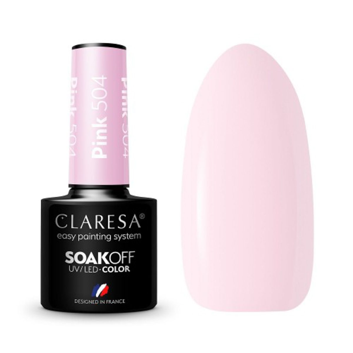 CLARESA PINK 504 hybridilakka, 5 ml CLARESA PINK 504 hybridilakka, 5 ml