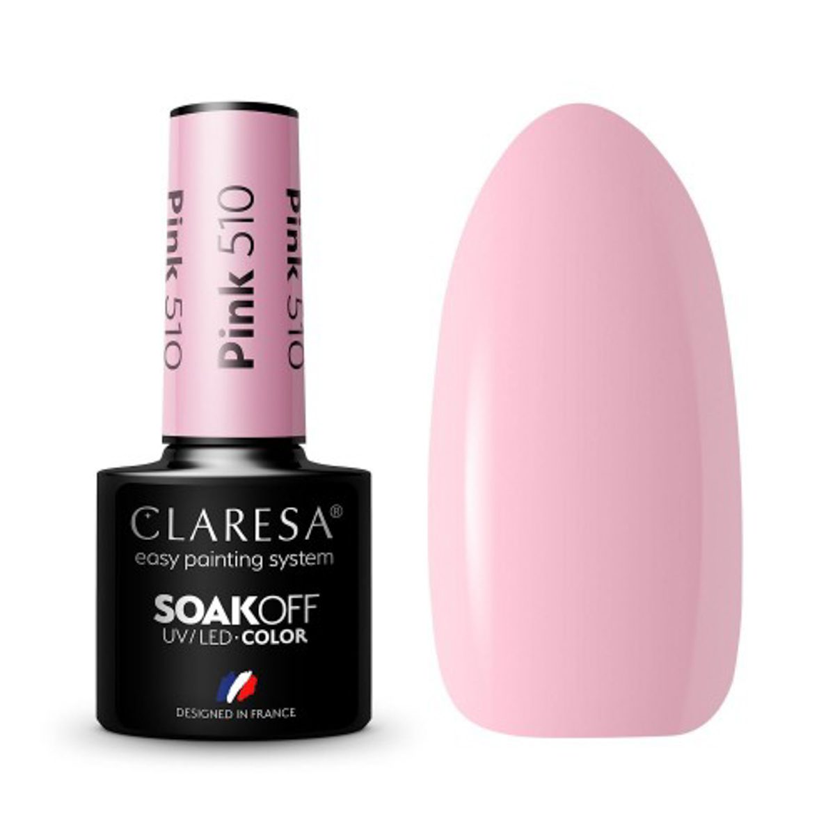 CLARESA PINK 510 hybridilakka, 5 ml CLARESA PINK 510 hybridilakka, 5 ml