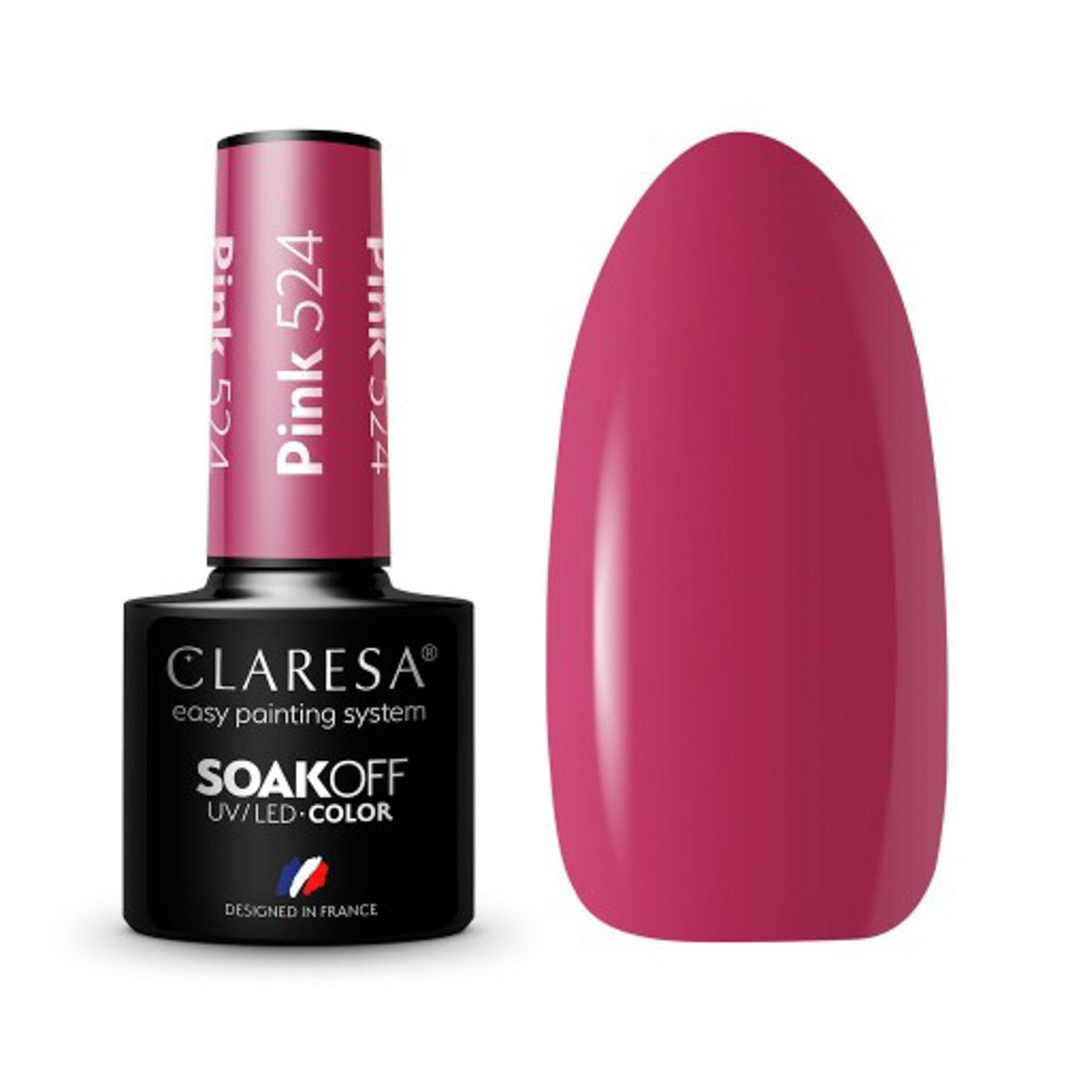 CLARESA PINK 524 hybridilakka, 5 ml CLARESA PINK 524 hybridilakka, 5 ml