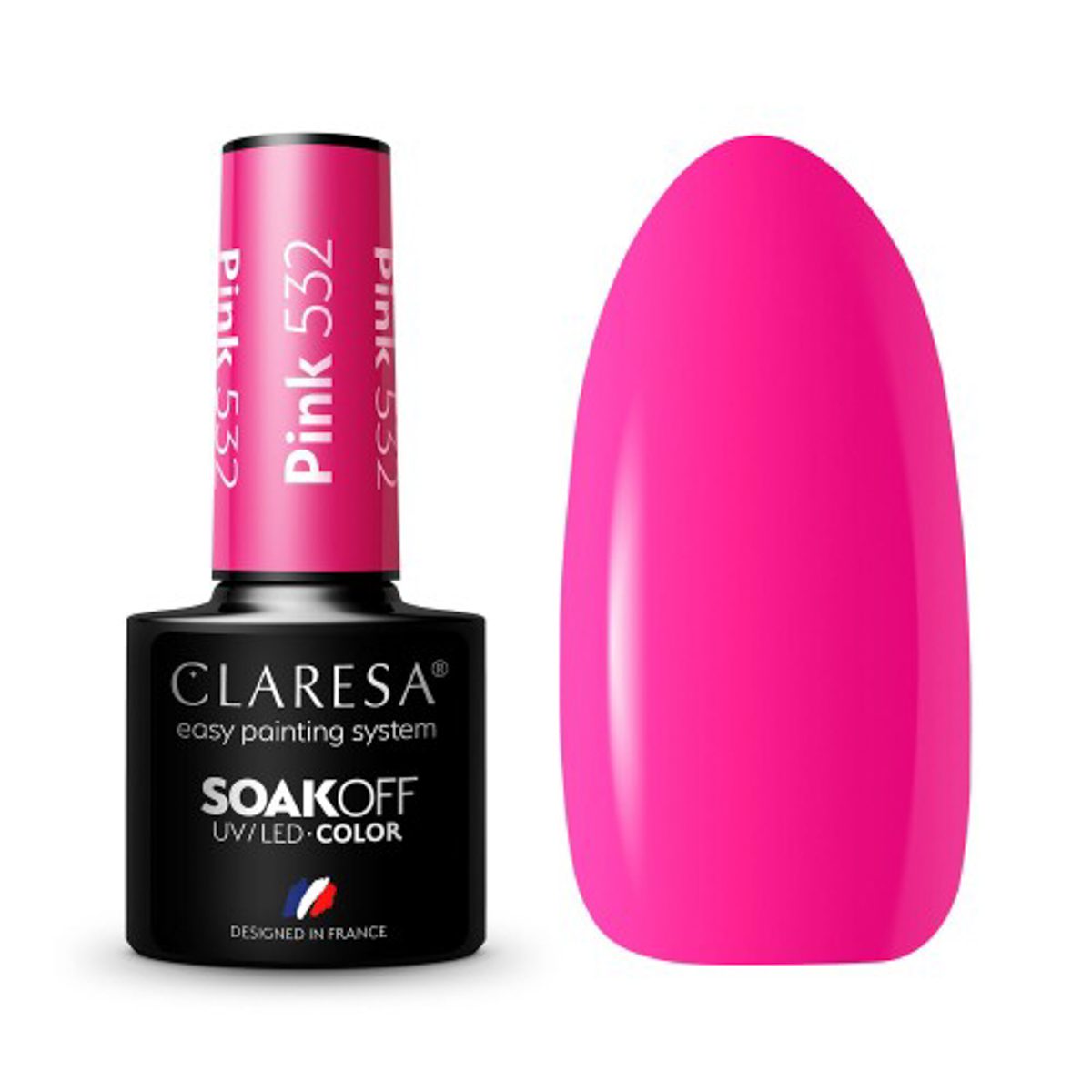 CLARESA PINK 532 hybridilakka, 5 ml CLARESA PINK 532 hybridilakka, 5 ml