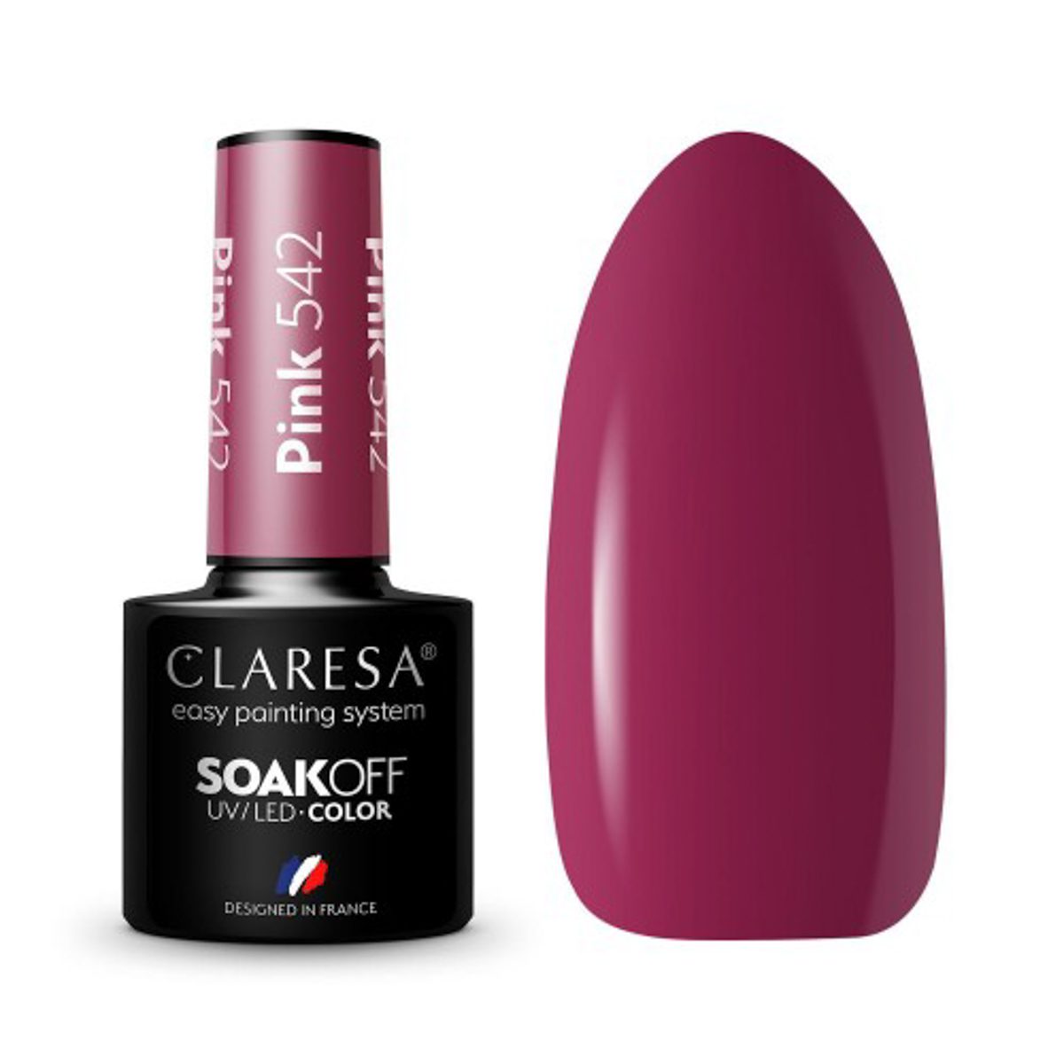 CLARESA PINK 542 hybridilakka, 5 ml CLARESA PINK 542 hybridilakka, 5 ml