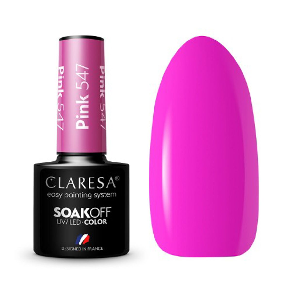 CLARESA PINK 547 hybridilakka, 5 ml CLARESA PINK 547 hybridilakka, 5 ml