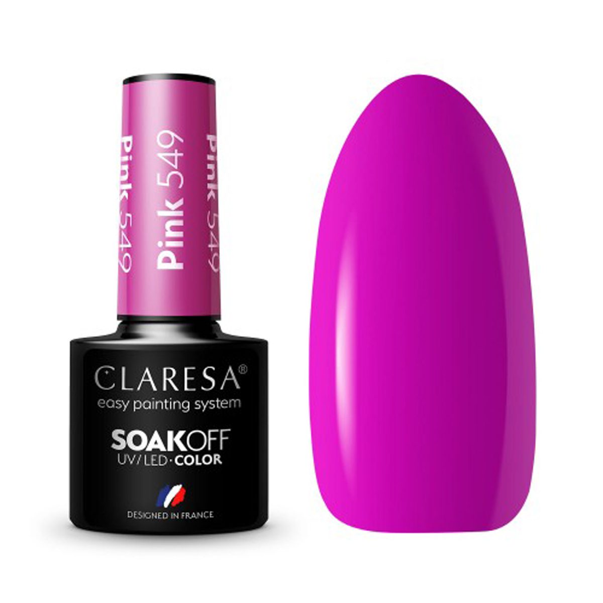 CLARESA PINK 549 hybridilakka, 5 ml CLARESA PINK 549 hybridilakka, 5 ml
