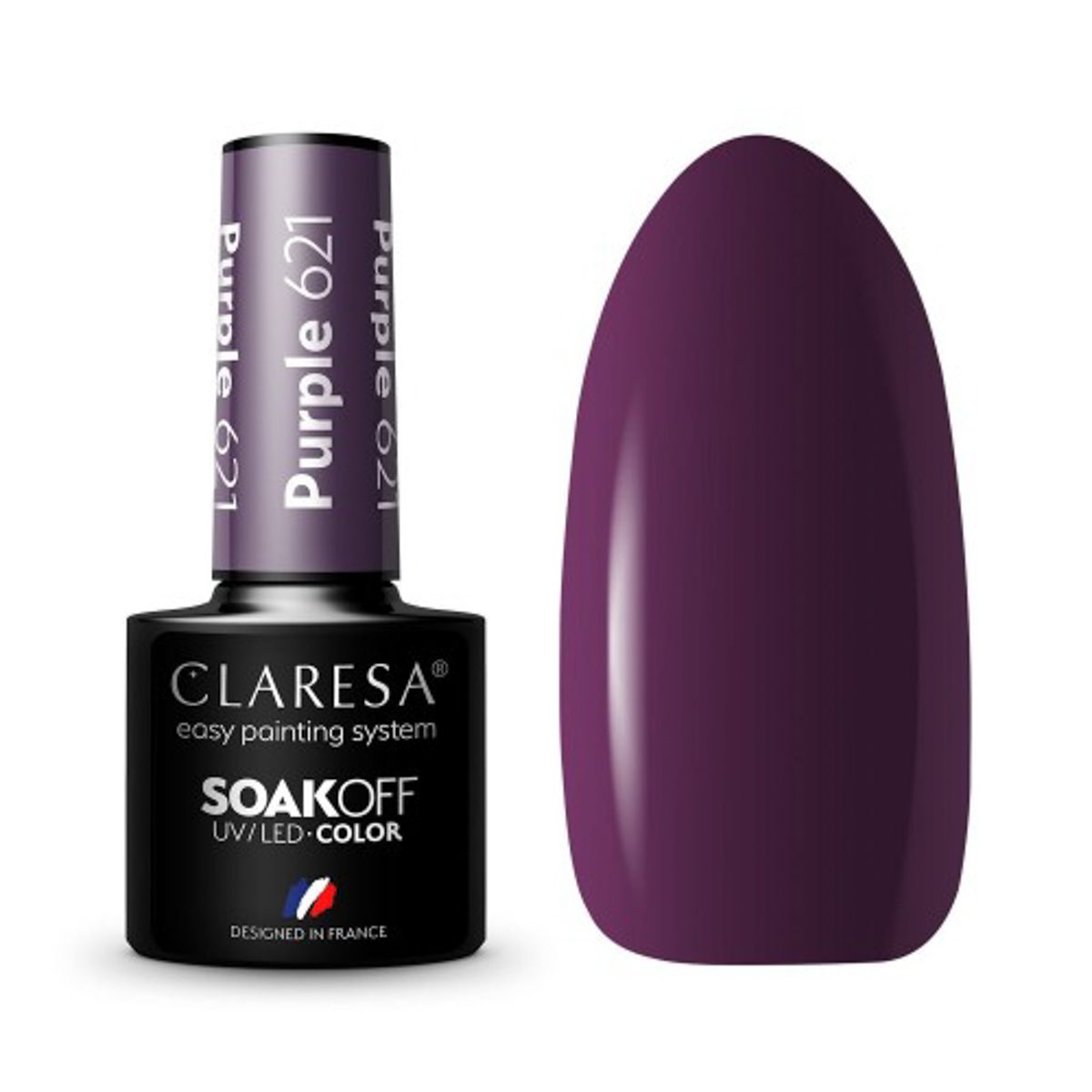 CLARESA PURPLE 621 hybridilakka, 5 ml CLARESA PURPLE 621 hybridilakka, 5 ml