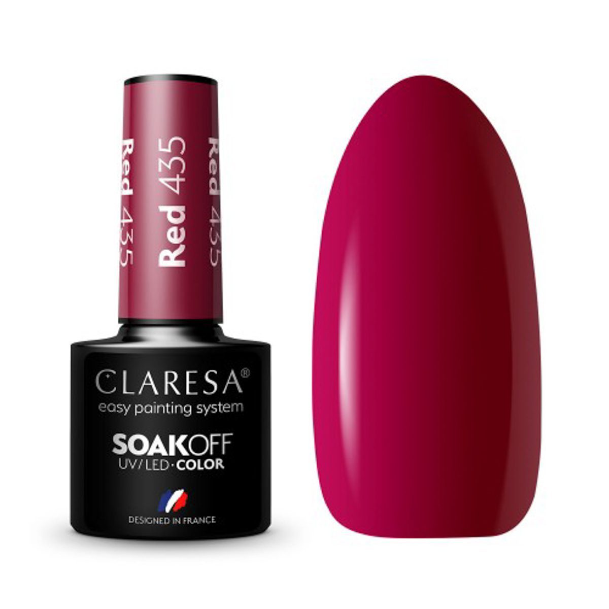 CLARESA RED 435 hybridilakka, 5 ml CLARESA RED 435 hybridilakka, 5 ml