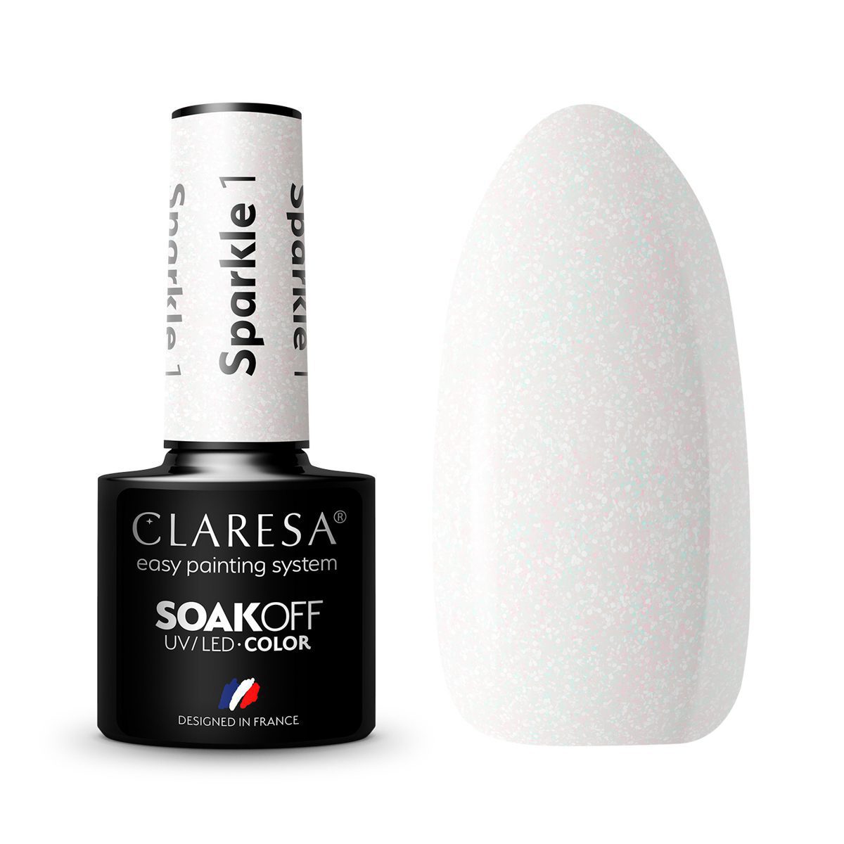 CLARESA SPARKLE 1 hybridilakka, 5 ml CLARESA SPARKLE 1 hybridilakka, 5 ml