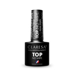 CLARESA TOP NO WIPE Glitter SILVER 5 ml CLARESA TOP NO WIPE Glitter SILVER 5 ml