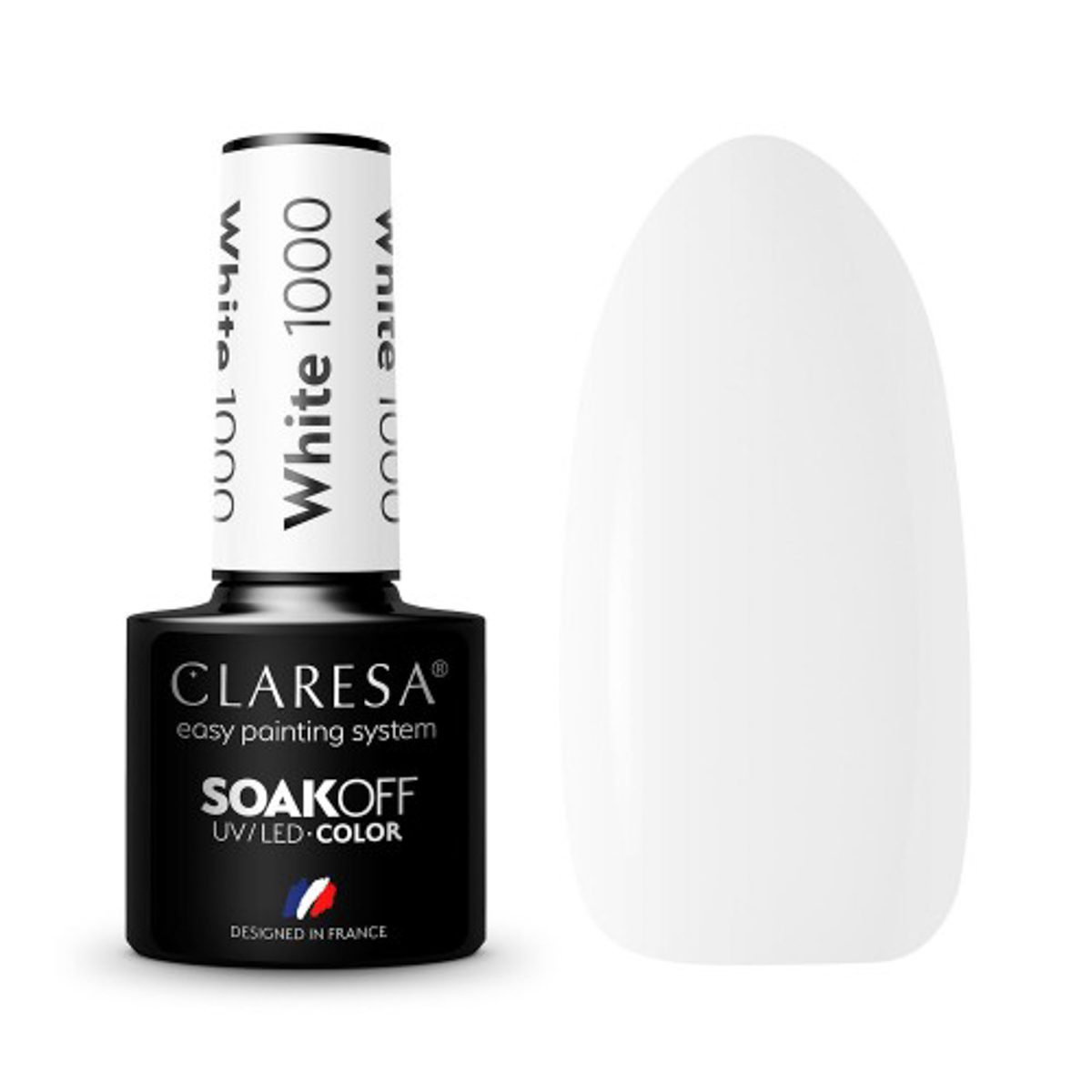CLARESA WHITE 1000 hybridilakka, 5 ml CLARESA WHITE 1000 hybridilakka, 5 ml