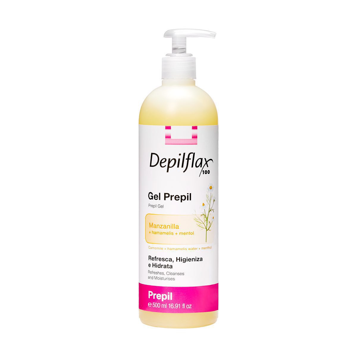 DEPILFLAX Prepil geeli ennen karvanpoistoa 500 ml DEPILFLAX Prepil geeli ennen karvanpoistoa 500 ml