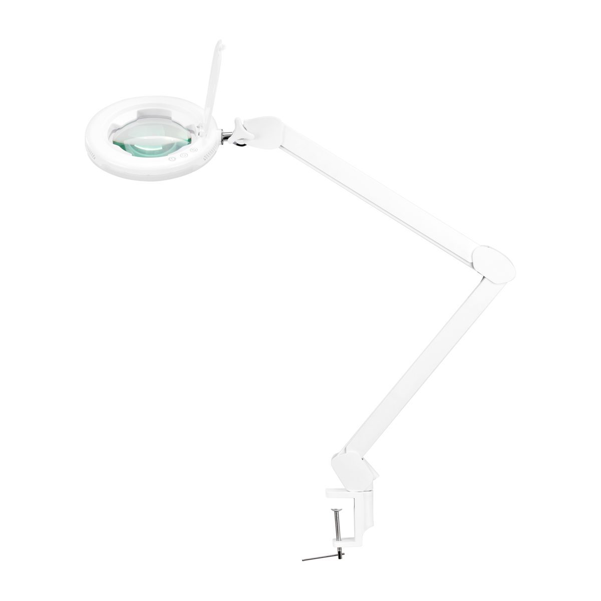 Glow 8021 LED-suurennuslamppu pöytä kiinnityksellä, valkoinen Glow 8021 LED-suurennuslamppu pöytä kiinnityksellä, valkoinen