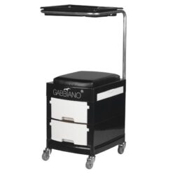 Jalkahoitajan jakkara/työkärry 16 PLUS BLACK/WHITE Jalkahoitajan jakkara/työkärry 16 PLUS BLACK/WHITE