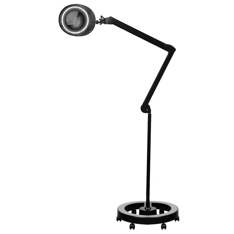LED-suurennuslasivalaisin ELEGANTE 6025 60 LED SMD 5D BLACK jalustalla LED-suurennuslasivalaisin ELEGANTE 6025 60 LED SMD 5D BLACK jalustalla
