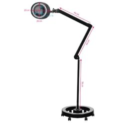 LED-suurennuslasivalaisin ELEGANTE 6025 60 LED SMD 5D BLACK jalustalla LED-suurennuslasivalaisin ELEGANTE 6025 60 LED SMD 5D BLACK jalustalla