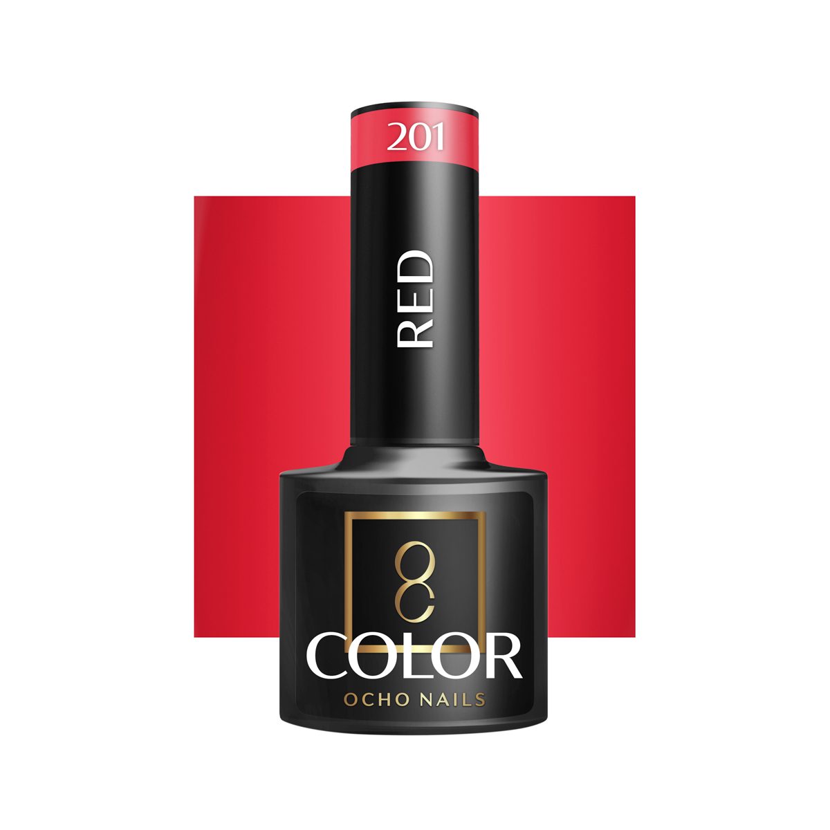 OCHO NAILS hybridilakka 201 punainen 5 ml OCHO NAILS hybridilakka 201 punainen 5 ml